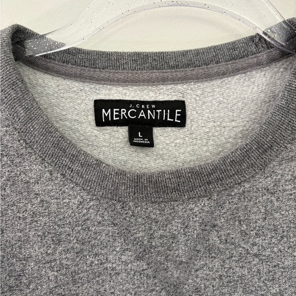 J. Crew Mercantile Gray sweatshirt with rolled edge L (fits like M) EUC - Picture 2 of 3